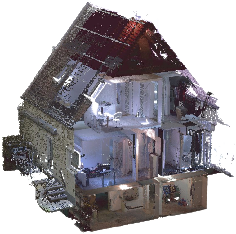 Digitale Gebäudedaten von außen und innen